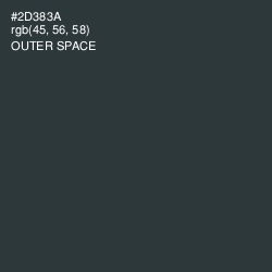 #2D383A - Outer Space Color Image